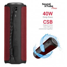 Акустична система 2E SoundXTube Plus TWS, MP3, Wireless, Waterproof Red