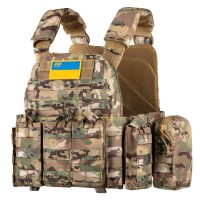 Плитоноска 2Е, Тип 5, з кишенями для бічного захисту, камуфляж