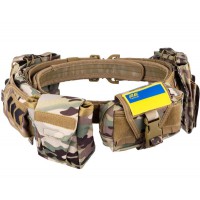 Пасок тактичний 2Е, з 5-ма підсумками, камуфляж