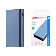 Акумулятор портативний літій-іонний Power Bank 2E 24000мА·год, 100Вт, PD, QC, Blue Steel