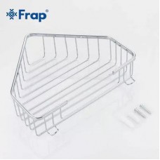 Полиця металева кутова Frap F335, 240х60 мм, хром