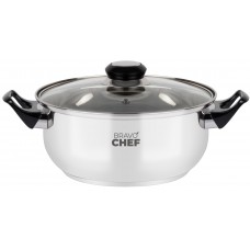 Каструля BRAVO CHEF 16 см (1.1 л) з бакелітовими ручками (BC-2002-16)