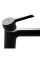Змішувач для раковини Qtap Grand QTGRABCR001F Black Matt