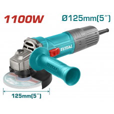 УШМ TOTAL TG11012536 кутова, 1100Вт, 125мм, 12000об/хв.