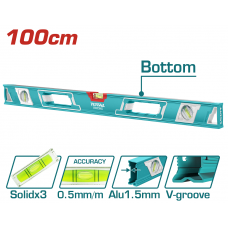 Рівень TOTAL TMT210086 1000 мм, 3 вічка