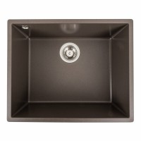 Гранітна мийка Platinum 5444 OASIS матова Темна скеля