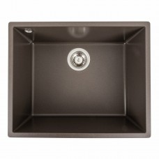 Гранітна мийка Platinum 5444 OASIS матова Темна скеля