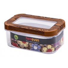 контейнер пл. HEREVIN WOOD Transparent Lid 0.6 л (161211-003)