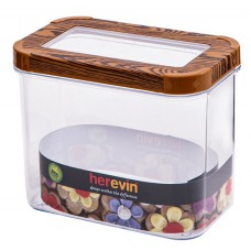 контейнер пл. HEREVIN WOOD Transparent Lid 1.2 л (161212-003)