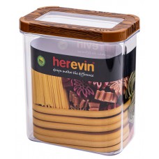 контейнер пл. HEREVIN WOOD Transparent Lid 1.8 л (161207-003)