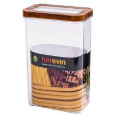 контейнер пл. HEREVIN WOOD Transparent Lid 2.5 л (161208-003)