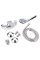 Змішувач для душу Lidz Mars 010 (з душовим гарнітуром) (k40) LDMAR010CRM34892 Chrome