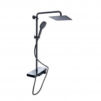 Душова система Qtap Sloup з полицею QTSL57T105VNKBB Black Matt