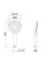 Лійка для ручного душу Qtap Rucni 115 мм округла QTRUCA116O3PCW Chrome