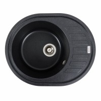Гранітна мийка Platinum 6250 SOUL матова Карбон