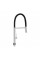 Змішувач для кухні Qtap Katuska з гнучким виливом QTKTS91103AN Brushed Nickel PVD