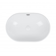 Раковина Qtap Leo 590x400x170 White з донним клапаном QT11114028W