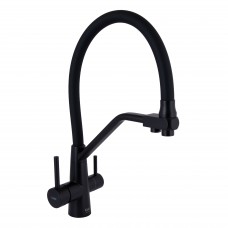 Змішувач для кухні Lidz Aria 020F3 LDARI020F3BLA39212 Black Matt