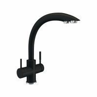 Змішувач кухонний Platinum 8203 HDF Чорний