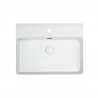 Раковина Qtap Nando LT 600х440х130 White з донним клапаном QT12112173W