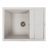 Гранітна мийка Platinum 6550 LOTOS матова Топаз