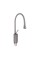 Змішувач для раковини Qtap Virgo з поворотним виливом високий QTVIR1066H103K Gunmetal Black PVD