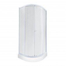 Набір Qtap Душова кабіна Presto WHI1099AP5 Pear 1970x900x900 мм + піддон Robin 309912C 90x90x12 см з сифоном