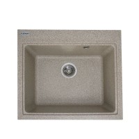 Гранітна мийка Platinum 5852 VESTA матова Карамель