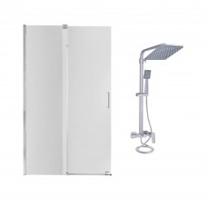 Готове рішення Qtap 13: Стіна Walk-In GLIDE, 120x190 + Душ. система