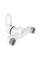 Змішувач для душу Lidz Latwa 010 (з душовим гарнітуром) (k40) LDLAT010WHI45426 White
