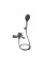 Змішувач для ванни Qtap Vlasta New (з душовим гарнітуром) QTVLA259GMB45643 Gunmetal Black PVD