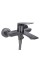 Змішувач для ванни Qtap Vlasta New (з душовим гарнітуром) QTVLA259GMB45643 Gunmetal Black PVD