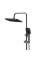 Душова система універсальна Qtap Gemini на три споживача (з виливом) QTGEM111GMB45688 Gunmetal Black PVD