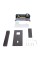 Змішувач для раковини Qtap Gemini прихованого монтажу QTGEM273GMB45695 Gunmetal Black PVD