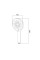 Лійка для ручного душу Qtap Rucni 120 мм округла QTRUC125CRM45775 Chrome/White