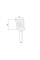 Лійка для ручного душу Qtap Rucni 245x95 мм прямокутна QTRUC125BLM45780 Black Matt
