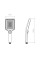 Лійка для ручного душу Qtap Rucni 140x95 мм прямокутна QTRUC125BLM45959 Black Matt
