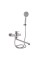 Змішувач для ванни Lidz Luna 005 (з душовим гарнітуром) (k35) LDLUN005NKS46093 Nickel