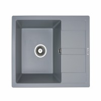 Гранітна мийка Platinum 5851 ARIA матова Сірий металік