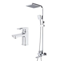 Набір змішувачів Wawel 001 + Wawel 1030 Chrome Набір змішувачів Wawel 001 + Wawel 1030 Chrome