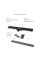 Комплект для душа Qtap: Душова кабіна Pisces 109-11SC5, квадрат, 90-105x90-105, скло 5мм Clear + Лінійний трап QT Dry FF304-600MBLA