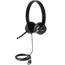 Гарнітура ПК стерео On-ear Lenovo 100, USB, 1.8м, чорний