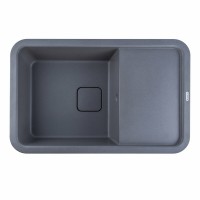Гранітна мийка Platinum 7850 CUBE матова Сірий мусон