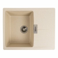 Гранітна мийка Platinum 6250 ZIRKONE матова Пісок