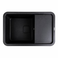 Гранітна мийка Platinum 7850 CUBE матова Карбон