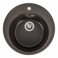 Гранітна мийка Platinum 510 LUNA матова Темна скеля