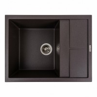 Гранітна мийка Platinum 6550 LOTOS матова Гренадін