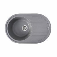 Гранітна мийка Platinum 7750 LIRA матова Сірий мусон