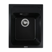 Гранітна мийка Platinum 4050 KORRADO матова Чорна