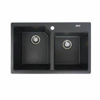 Гранітна мийка Platinum 7850 HARMONY матова Антрацит
